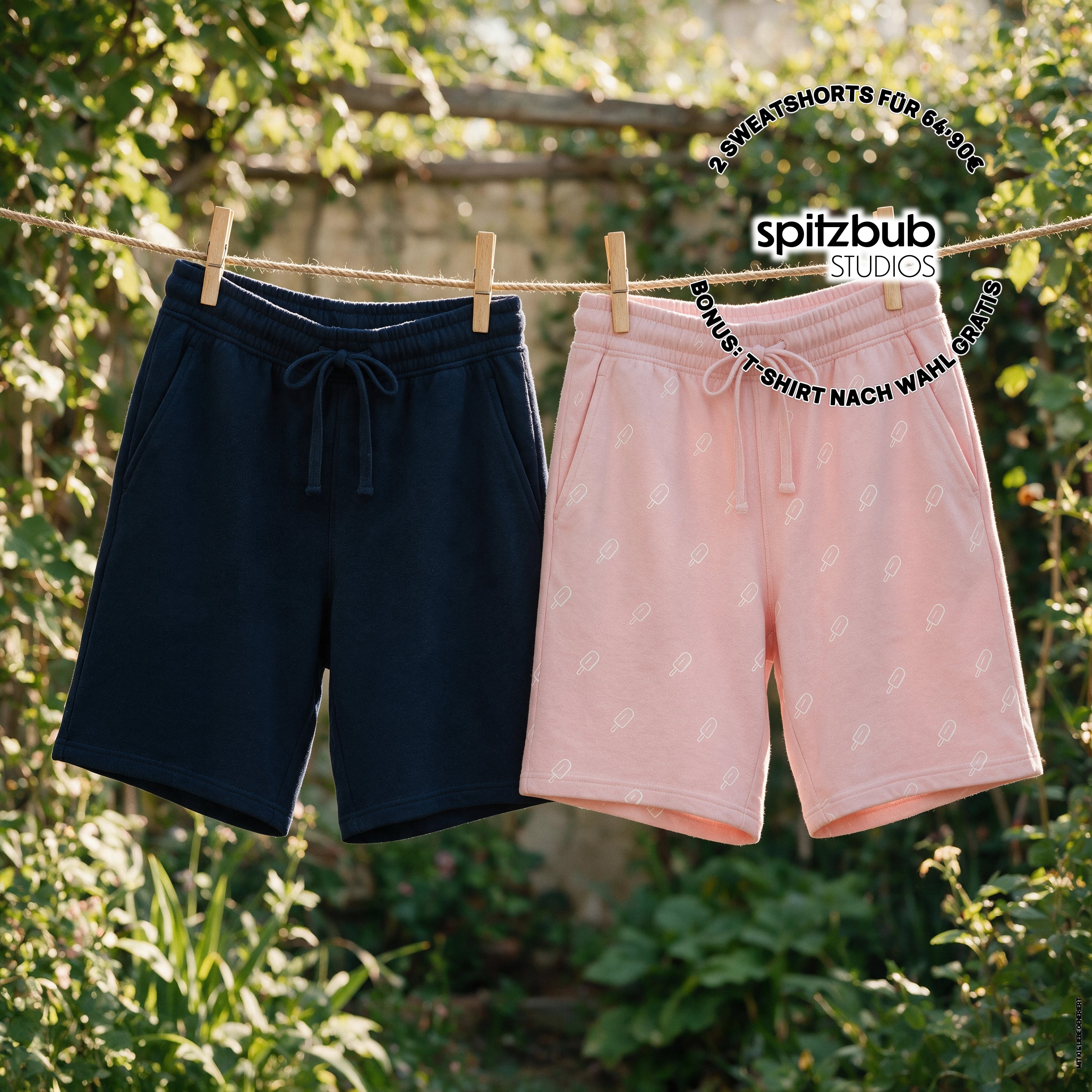 2 Sweatshorts für 64,90 € + Gratis T-Shirt